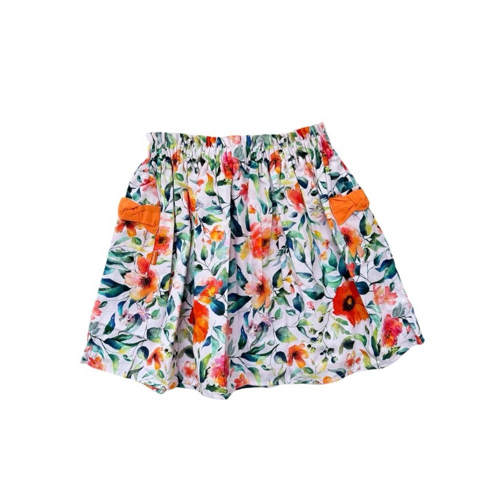 Tutto Piccolo Floral Falda Skirt Size 8 NWT